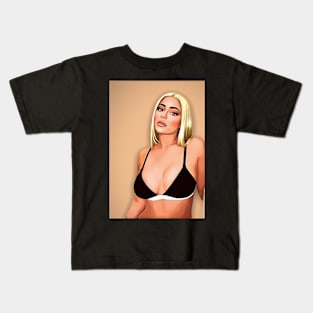 Illustration of Kylie Jenner Kids T-Shirt